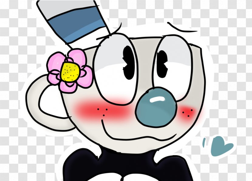 Cuphead Drawing Clip Art - Flower - Silhouette Transparent PNG