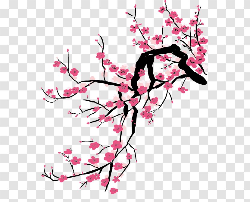 China Cherry Blossom Plum Painting - Spring Transparent PNG