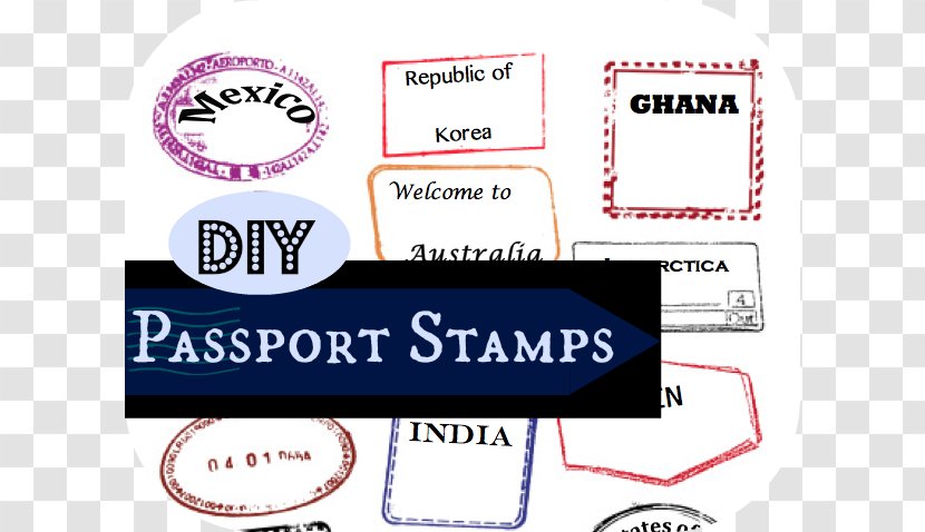 Passport Stamp Template Australian Clip Art Transparent PNG