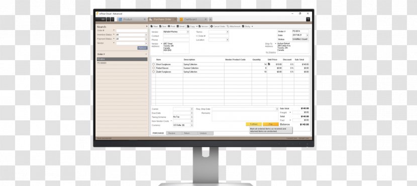 Computer Monitors Font Monitor Accessory Line - Software - Inventory Management Transparent PNG