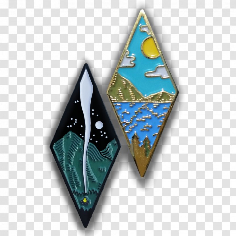 Lapel Pin Button Vitreous Enamel - Camp Transparent PNG