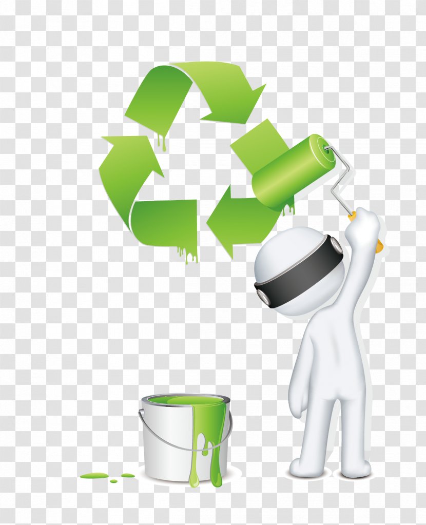 Recycling Painting Icon - Three Dimensional Space Transparent PNG