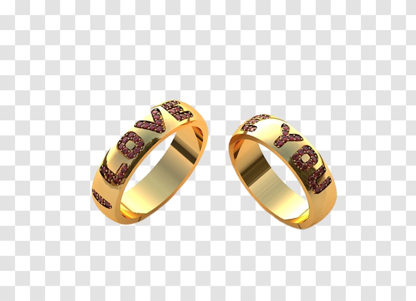 Wedding Ring Engagement Gold - Brilliant Transparent PNG