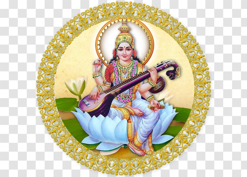 Saraswati Vandana Mantra Devi Puja Durga - Goddess Transparent PNG