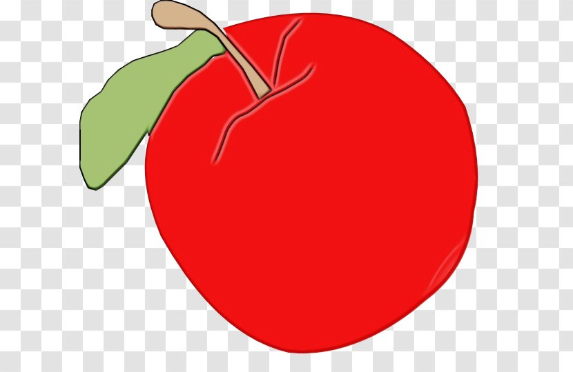 Red Fruit Leaf Plant Apple - Tree Food Transparent PNG