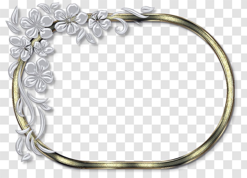 Silver Body Jewellery Bracelet - Fotoramki Illustration Transparent PNG