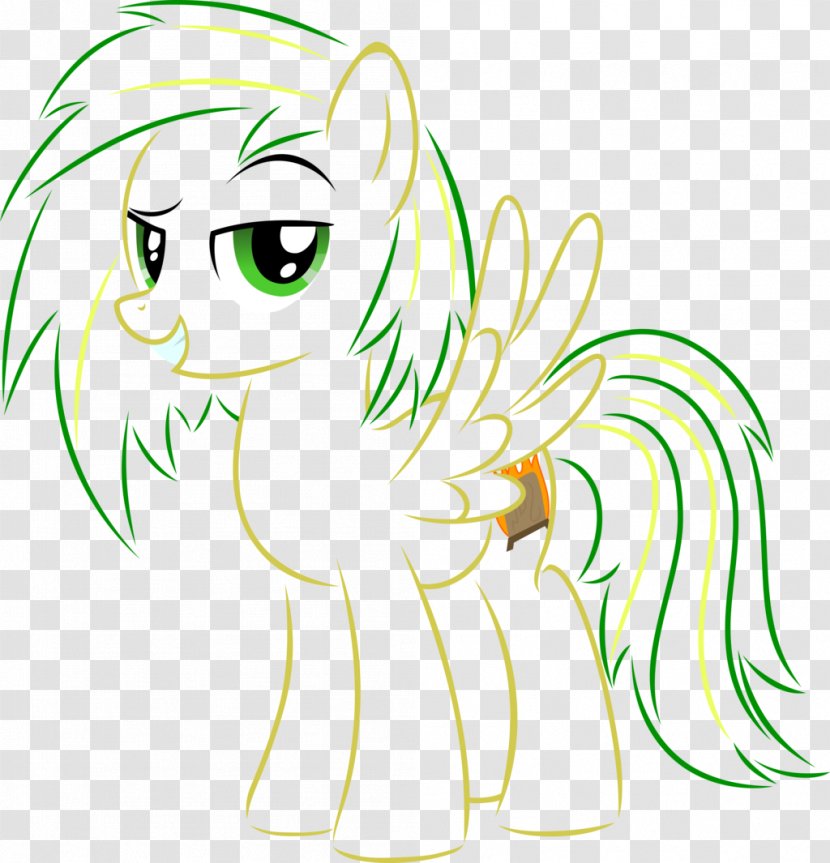 Pony Horse Line Art Cartoon Clip - Tree - Drizzle Transparent PNG