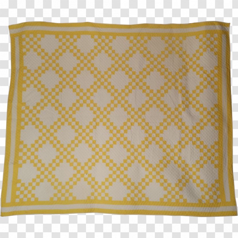 Throw Pillows White Quilt Yellow - Ruby Lane - Pillow Transparent PNG