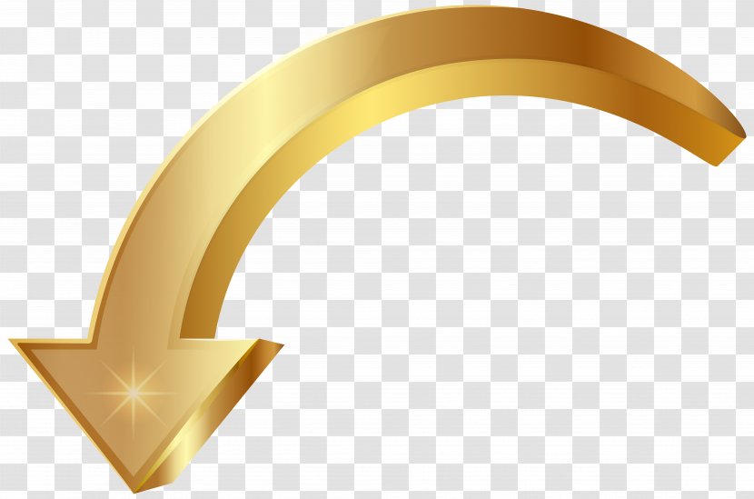 Clip Art - Symbol - Arrow Gold Image Transparent PNG