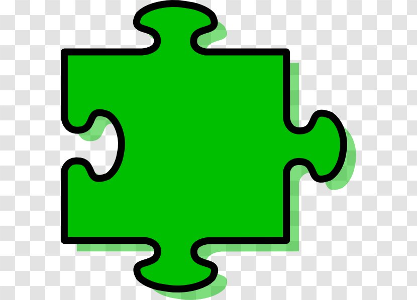 Jigsaw Puzzles Clip Art - Green - Puzzle Transparent PNG