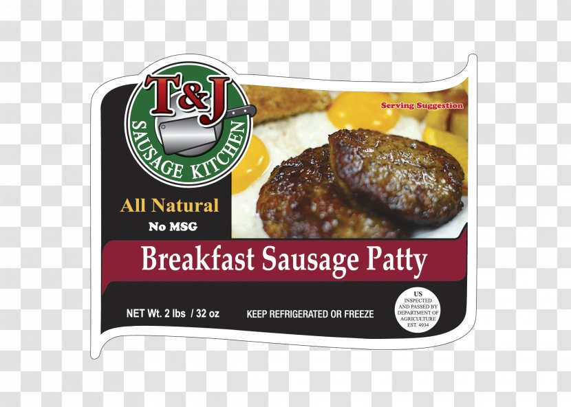 Breakfast Sausage Bratwurst Dish Recipe - Convenience Food - Patties Transparent PNG