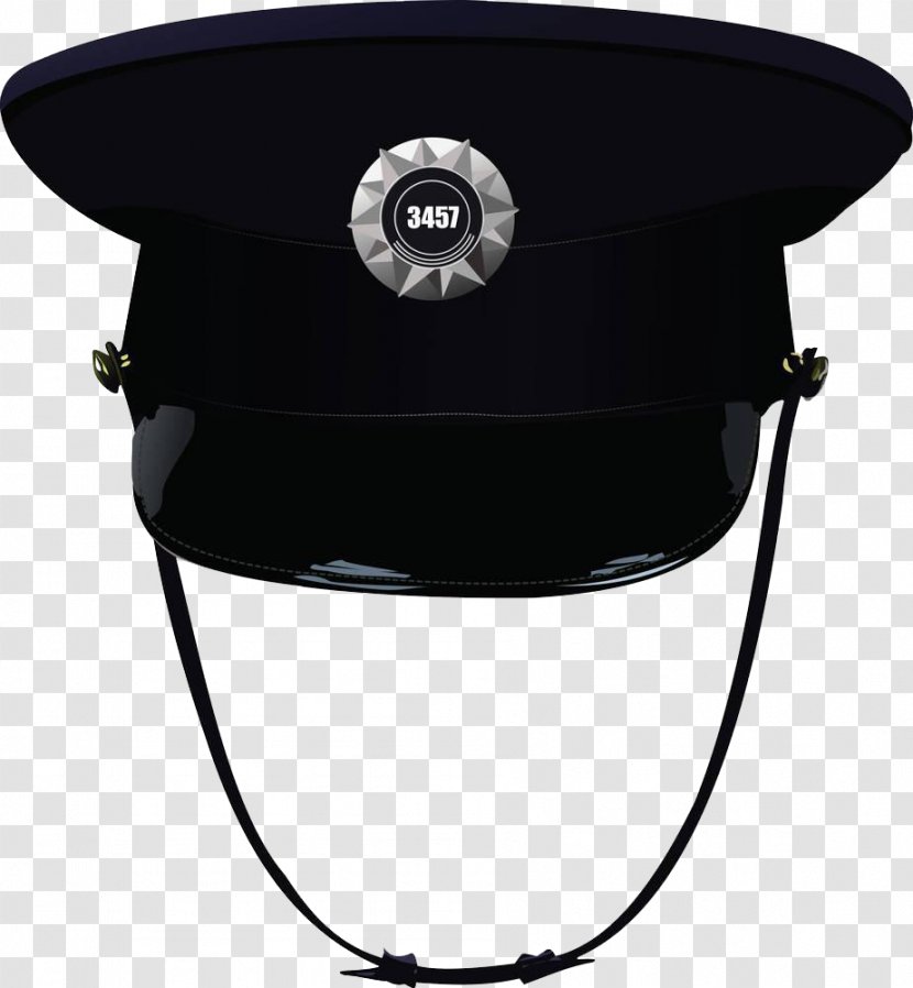 Police Cap Icon - Numbered Transparent PNG