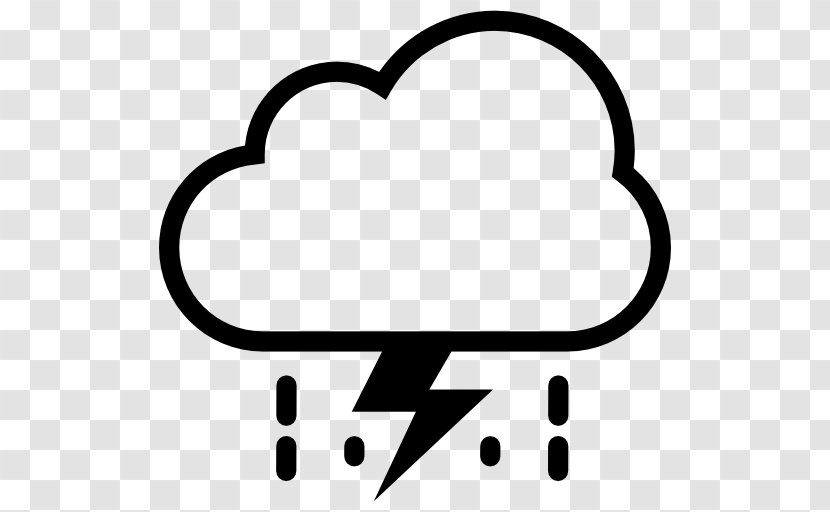 Storm Rain Cloud Weather Lightning - Symbol Transparent PNG