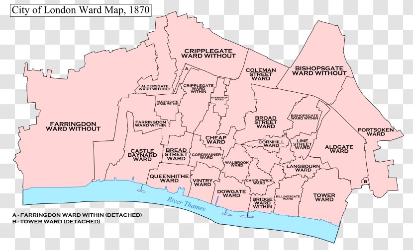 Farringdon Within Cornhill Cheap Aldersgate - Land Lot - Map Transparent PNG
