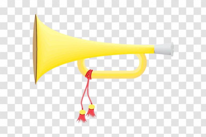 Wind Cartoon - Yellow - Horn Funnel Transparent PNG