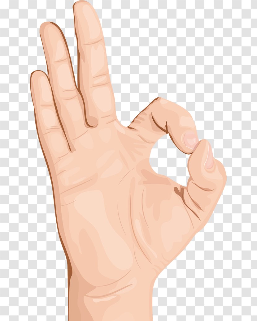 Gesture OK Thumb Hand - Ok Transparent PNG