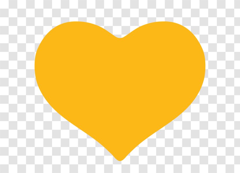 Heart Yellow Emoji Clip Art - Color - Gold Transparent PNG