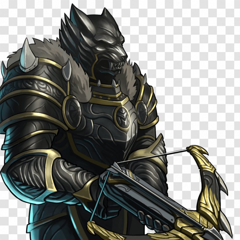 Gems Of War Gray Wolf Knight Armour Sword Transparent PNG