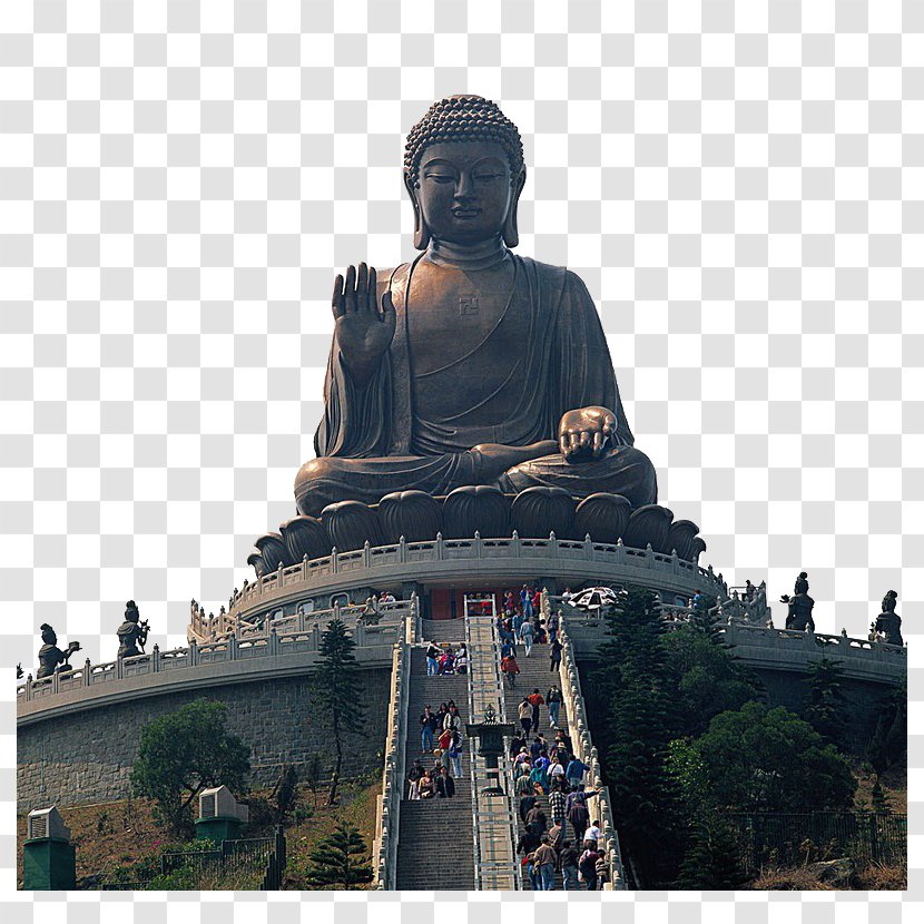 Buddhist Temple Buddhism Statue Tourist Attraction - Memorial - Lantau Tian Tan Buddha Stepped Visitors Transparent PNG