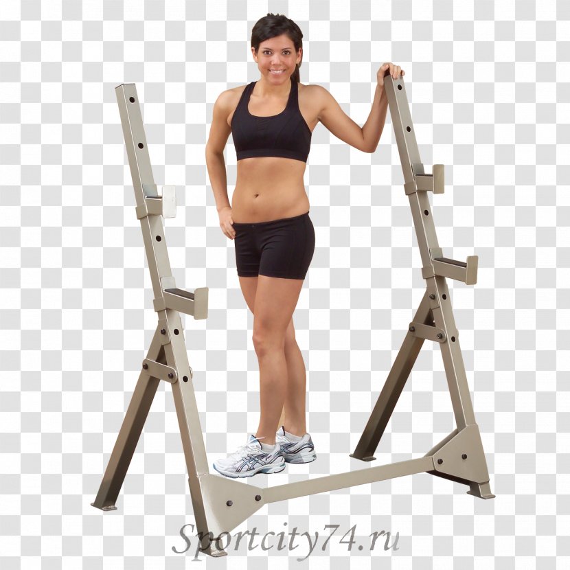 Power Rack Fitness Centre Exercise Squat Weight Training - Cartoon - Barbell Transparent PNG