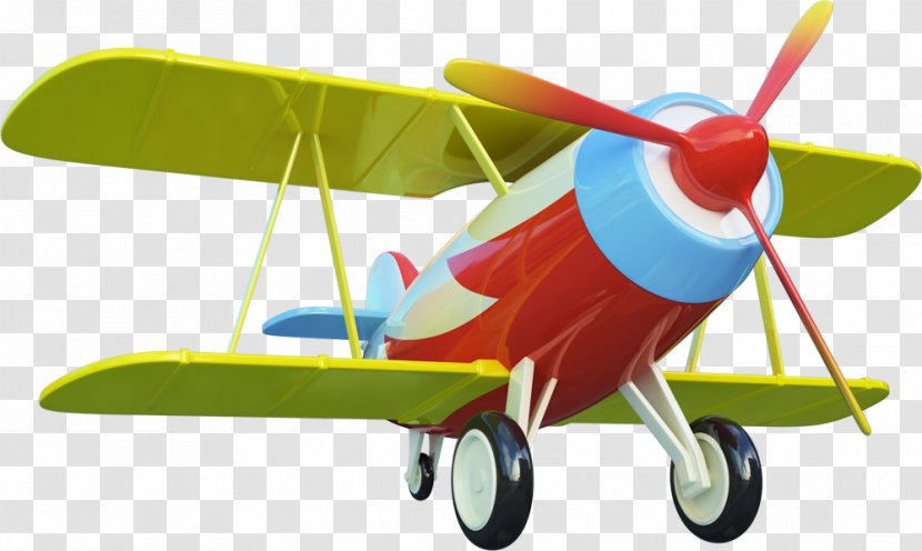 Animation Model Aircraft Aviation - Biplane Transparent PNG
