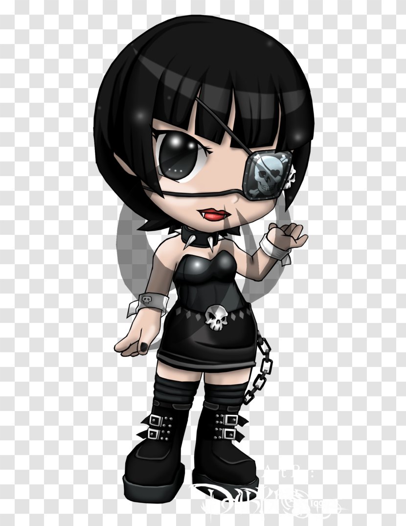 Black Hair Brown Sporting Goods Illustration - Cartoon - Gothic Character Transparent PNG