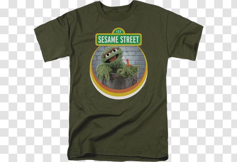 T-shirt Oscar The Grouch Sleeve Male Outerwear - Platoon Transparent PNG