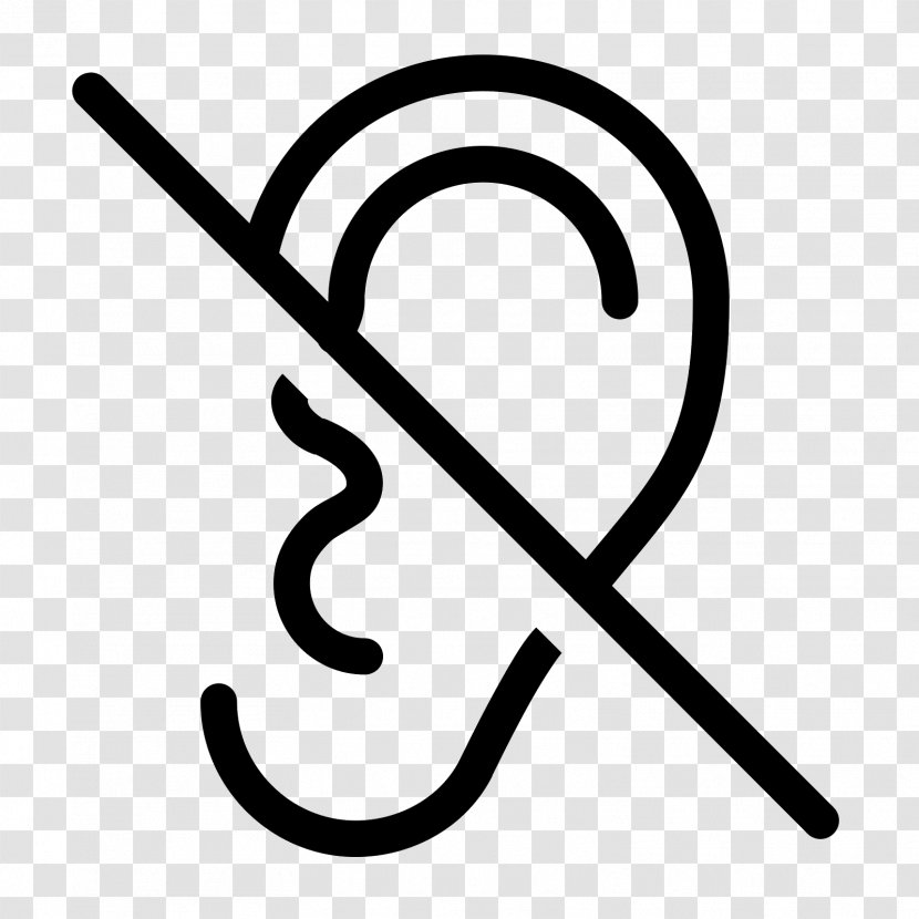 Hearing Loss Deaf Culture Symbol Disability - Ear Transparent PNG