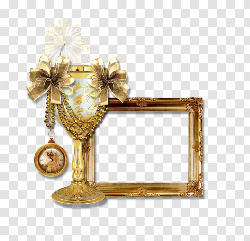 Gold Brass Picture Frame - Trophy - Pinnwand Transparent PNG
