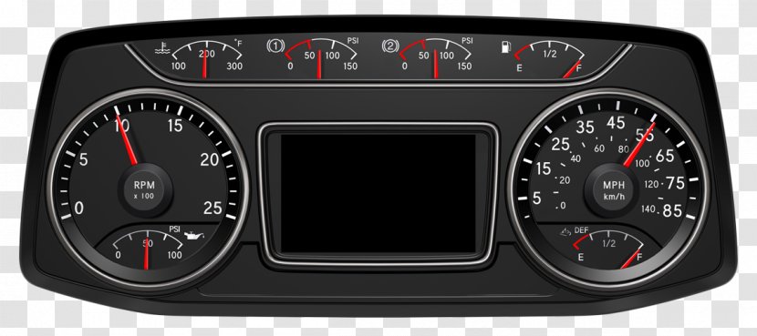 Gauge Truck Car Navistar International Motor Vehicle Speedometers - Hardware - Instrument Panel Transparent PNG