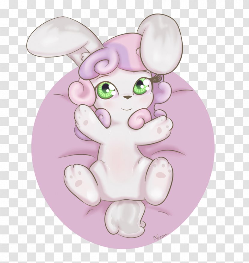 Easter Bunny Cartoon Computer Mouse Pink M - Vertebrate Transparent PNG