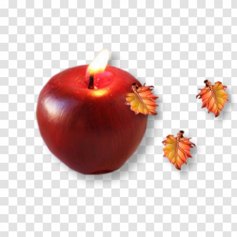 Apple Clip Art - Fruit - Candles Transparent PNG