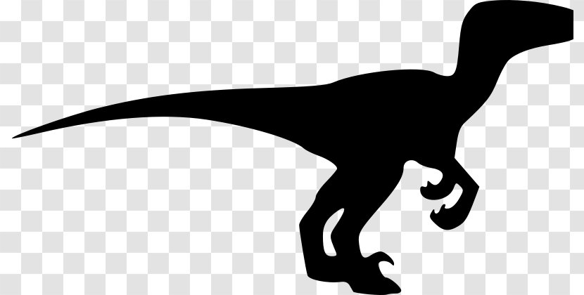 Velociraptor Drawing Dinosaur Silhouette Clip Art - Jurassic World Transparent PNG