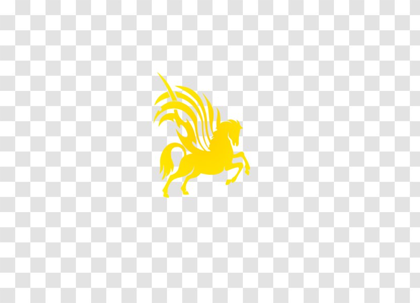 Yellow Pattern - Animal - Pegasus Gold Transparent PNG