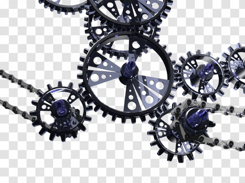 Gear Chain Computer-aided Design 3D Computer Graphics - Bicycle Part Transparent PNG