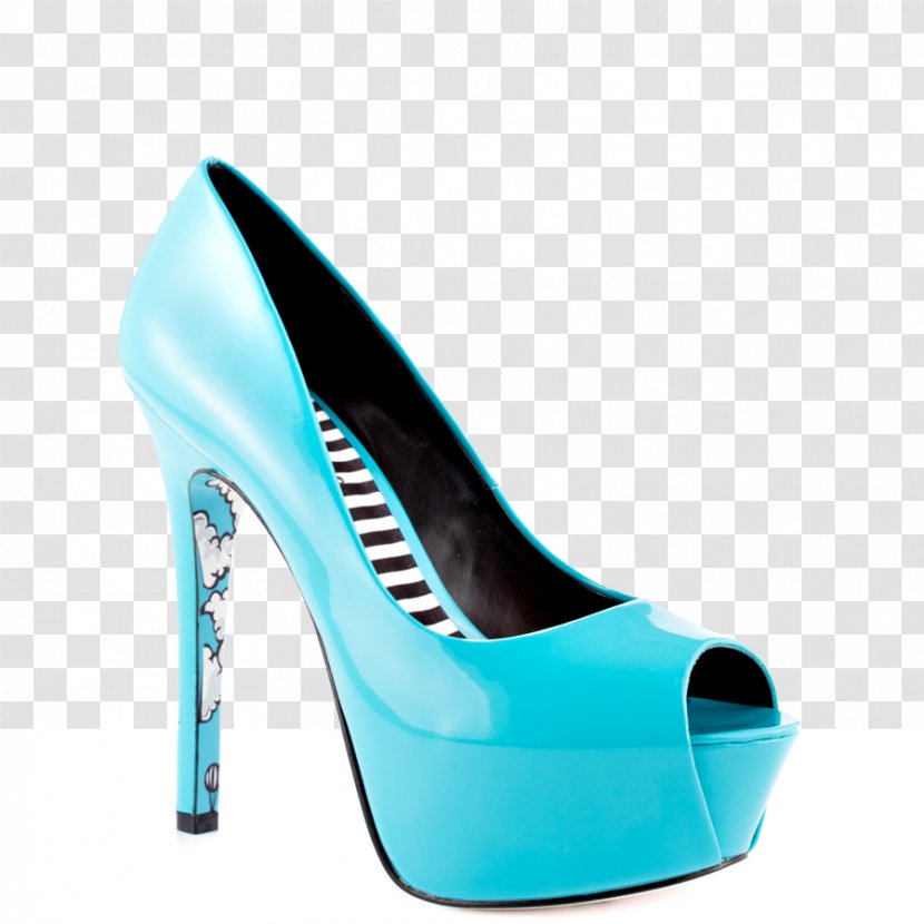 High-heeled Shoe Court Absatz - Electric Blue - Sydney Taylor Transparent PNG