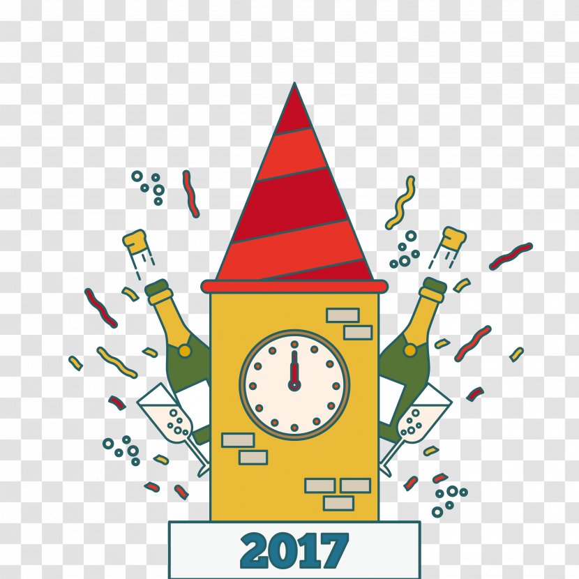 New Year Clip Art - Triangle - 2017 Bell Transparent PNG
