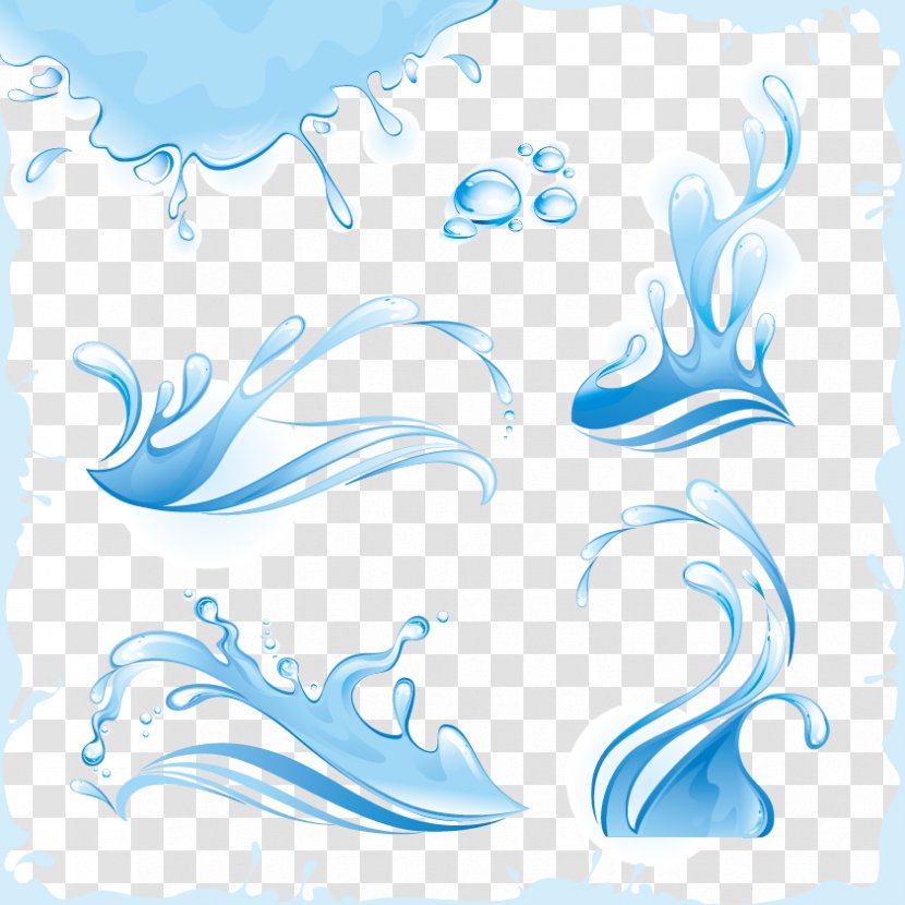 Water Wave Splash Drop - Waves Vector Material Transparent PNG