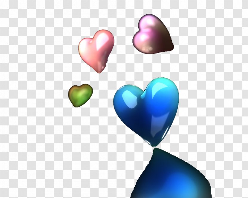 Blue-green - Pink - Heart Color Transparent PNG