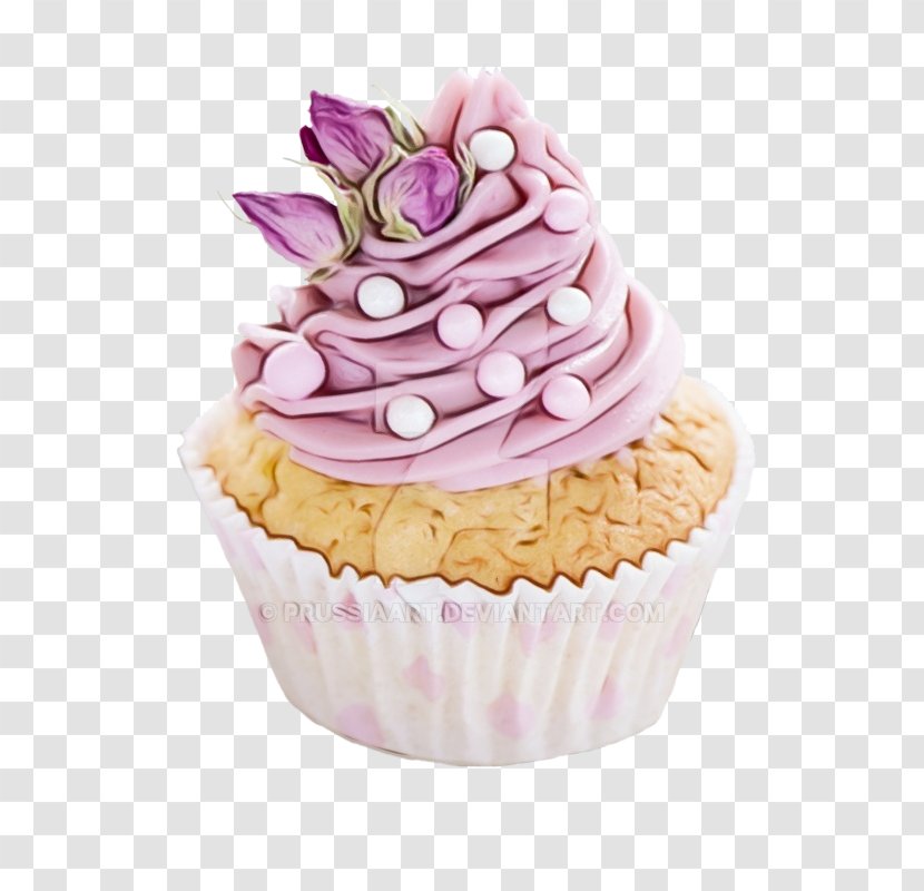 Pink Birthday Cake - Dessert - Confectionery Meringue Transparent PNG