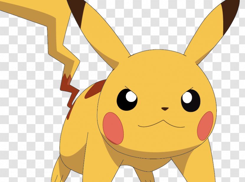 Pikachu HD Pokémon Red And Blue Ash Ketchum - Cartoon Transparent PNG
