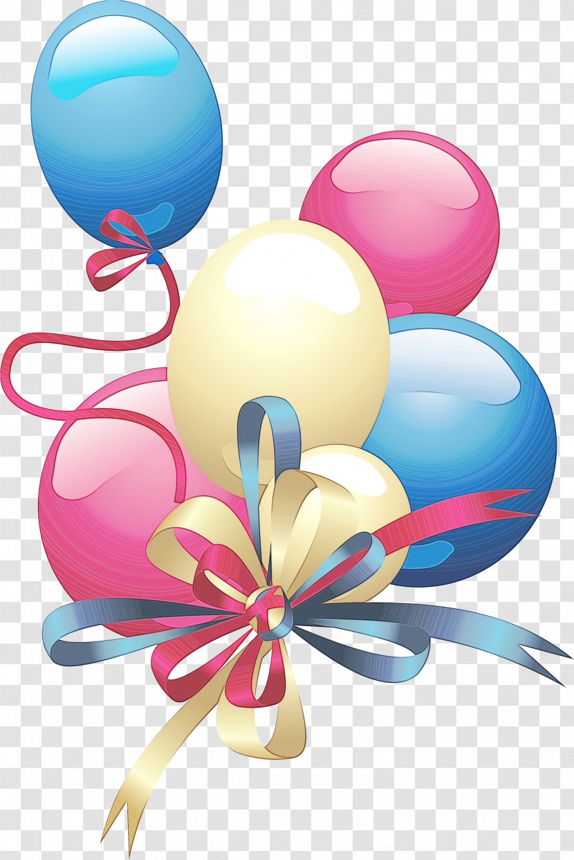Blue Balloons - Wet Ink - Party Supply Material Property Transparent PNG