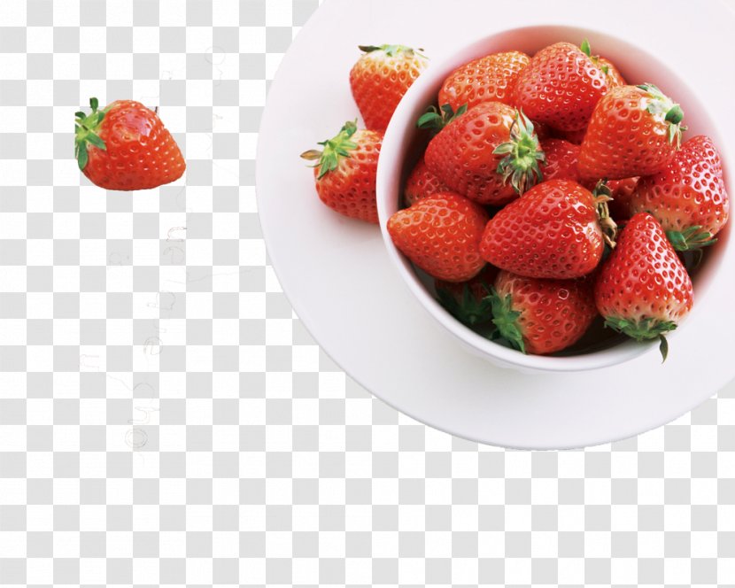 Desktop Wallpaper Strawberry Fruit - Food - Dinner Plate Transparent PNG