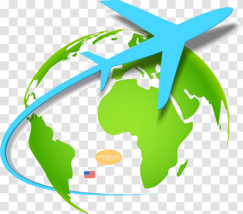 Flight Airplane Infographic Travel - Aviation - Vector Global Aircraft Transparent PNG