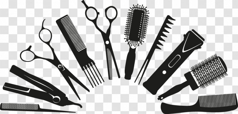 Hairdresser Beauty Parlour Comb Drawing - Hair Transparent PNG