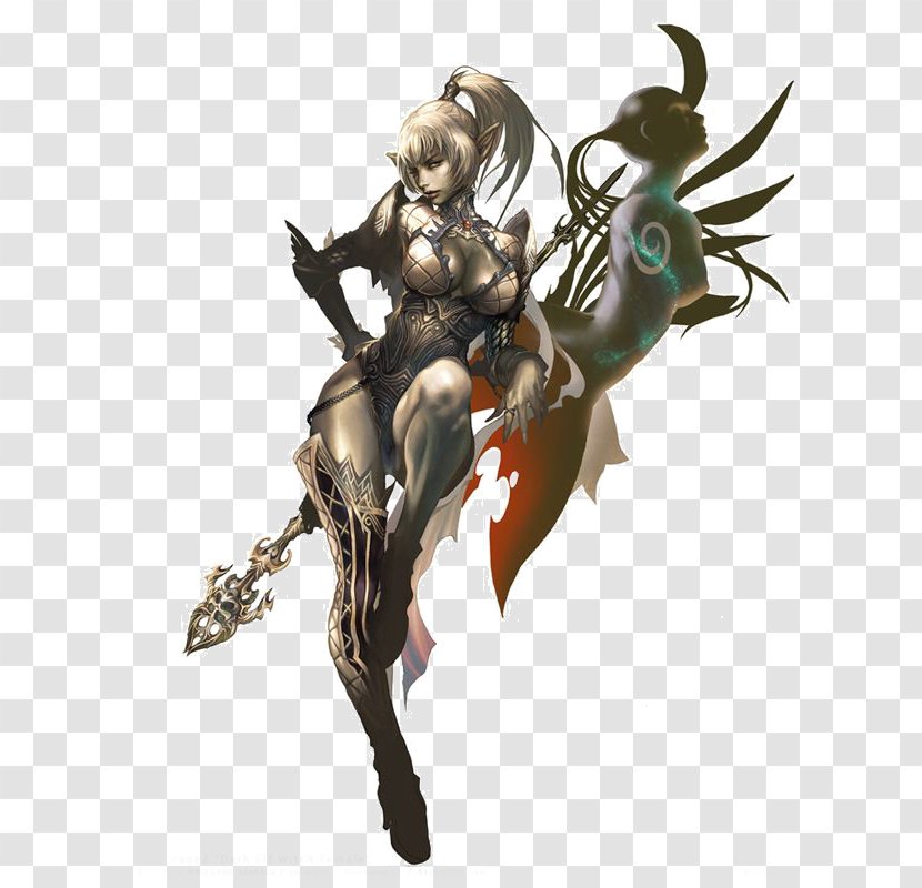 Lineage II Project TL Dark Elves In Fiction Elf - Figurine Transparent PNG