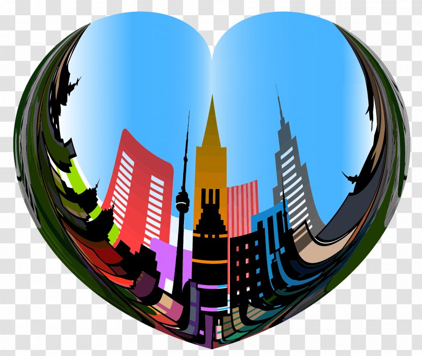 Heart Clip Art - City Transparent PNG
