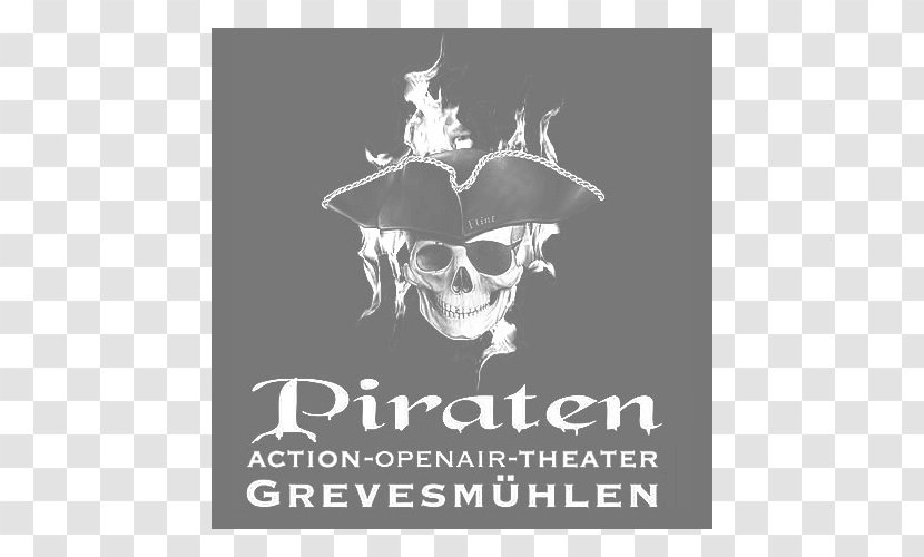 Pirate Action Open Air Theater Logo Brand Skull Font - Cinema Transparent PNG