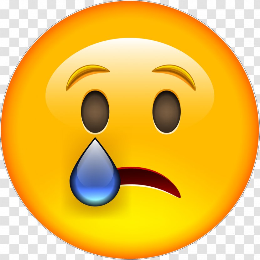 Smiley Emoticon Crying Tears Emotion Transparent PNG