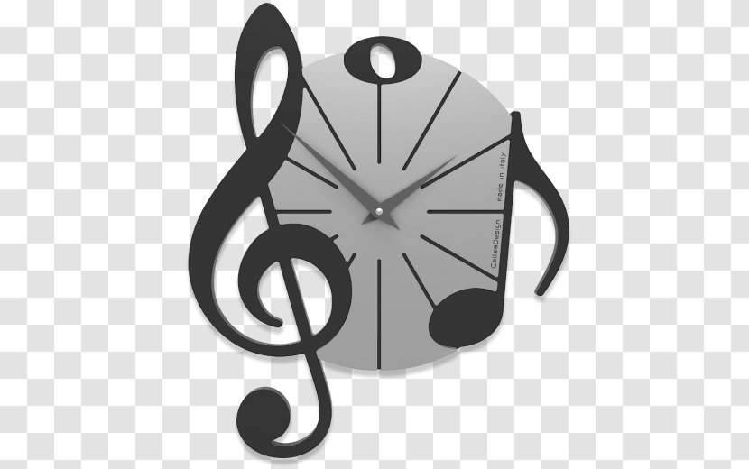 Clef Musical Note Treble Clock - Cartoon Transparent PNG